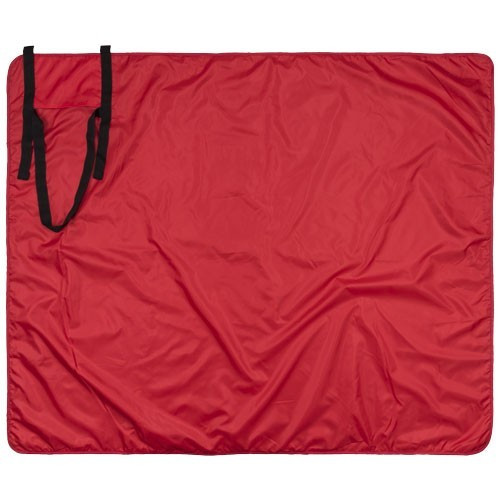 Patura picnic tartan 145x122 cm, cu maner de prindere, Everestus, RR03, poliester, rosu