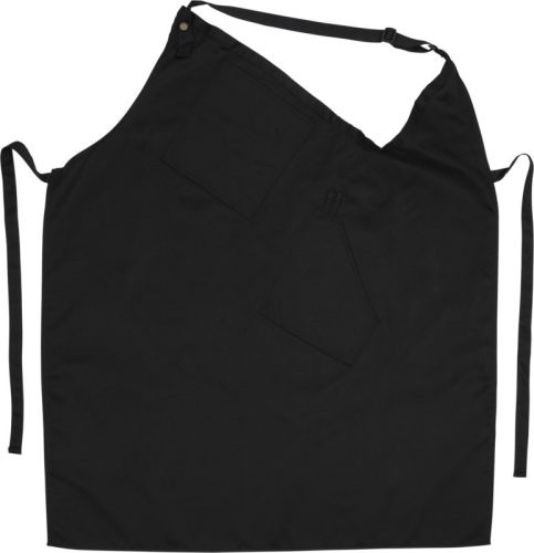 Sort de bucatarie asimetric, Everestus, 9IA19126, Poliester 65%, Bumbac 35%, Negru