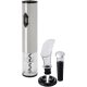 Tirbuson electric cu accesorii vin, Seasons, 21OCT0975, 22.5 x Ø 4.6 cm, ABS, Plastic, Argintiu