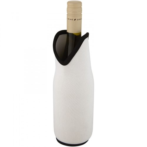 Husa pentru vin, Everestus, 22FEB0025, 26xØ 7.5 cm, Neopren, Alb, saculet inclus