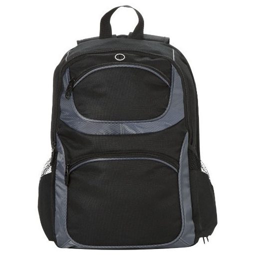 Rucsac Laptop, Everestus, CL, 15.4 inch, 600D poliester, negru, saculet de calatorie si eticheta bagaj incluse