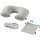 Set de calatorie compus din 4 piese, Everestus, MI01, bumbac, lana, gri