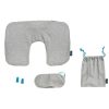 Set de calatorie compus din 4 piese, Everestus, MI01, bumbac, lana, gri