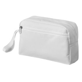   Geanta cosmetice de voiaj, curea laterala, Everestus, TT03, poliester 300D, alb