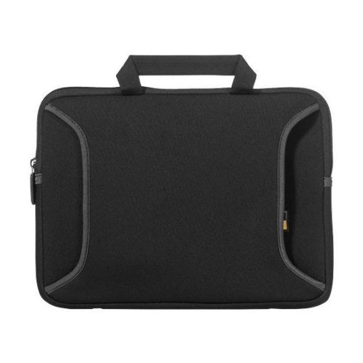 Geanta tip husa Chromebook/Ultrabook 12.1 inch, Case Logic by AleXer, IT, neopren, negru, breloc inclus din piele ecologica