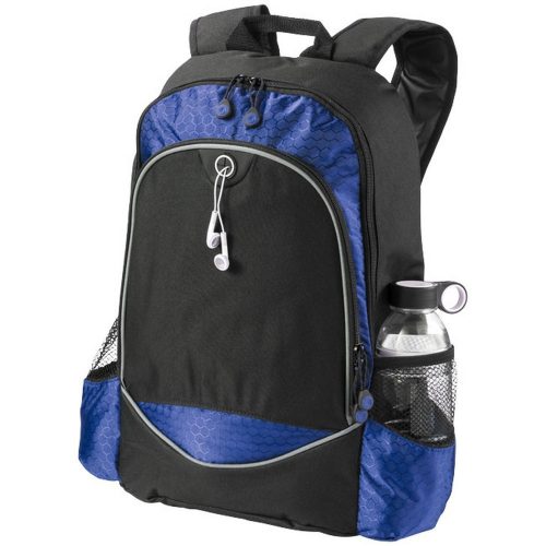 Rucsac Laptop, Everestus, BN, 15 inch, 600D poliester, negru, albastru, saculet de calatorie si eticheta bagaj incluse