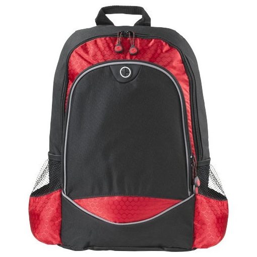 Rucsac Laptop, Everestus, BN, 15 inch, 600D poliester, negru, rosu, saculet de calatorie si eticheta bagaj incluse