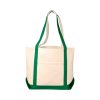 Sacosa pentru cumparaturi, Everestus, HY, panza 610 g/m² bumbac, natur, verde