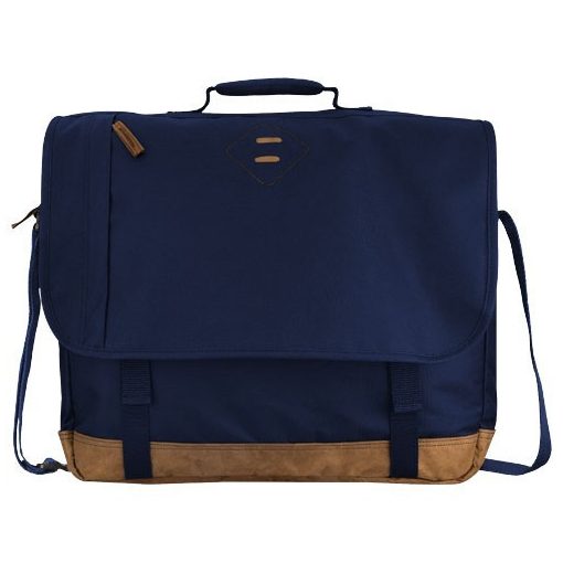 Geanta de Postas/Laptop, Everestus, CR, 17 inch, 600D poliester, albastru, saculet de calatorie si eticheta bagaj incluse