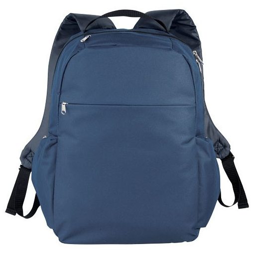 Rucsac Laptop, Everestus, SM, 15.6 inch, 600D poliester, albastru, saculet de calatorie si eticheta bagaj incluse
