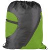 Saculet cu 2 buzunare frontale din plasa, poliester 210D, Everestus, 8IA19057, verde lime