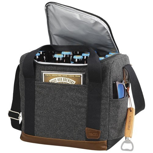 Geanta termoizolanta pentru 12 sticle, Everestus, CR, lana, poliester, gri