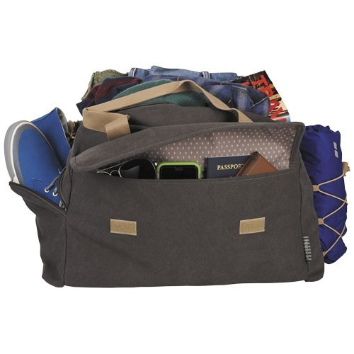 Geanta de umar, Field & Co, VE, 16 oz bumbac panza, gri