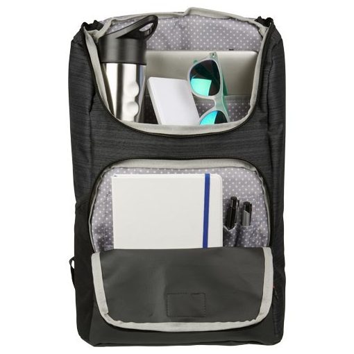 Rucsac Laptop, Everestus, GN, 15 inch, 600D Polycanvas, gri, saculet de calatorie si eticheta bagaj incluse