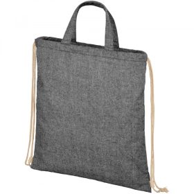   Saculet tip rucsac, 21MAR1508, 38x42 cm, Everestus, Bumbac, Negru