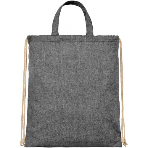 Saculet tip rucsac, 21MAR1508, 38x42 cm, Everestus, Bumbac, Negru