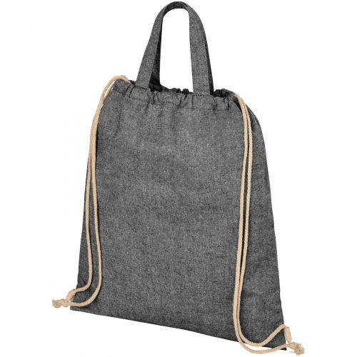 Saculet tip rucsac, 21MAR1508, 38x42 cm, Everestus, Bumbac, Negru