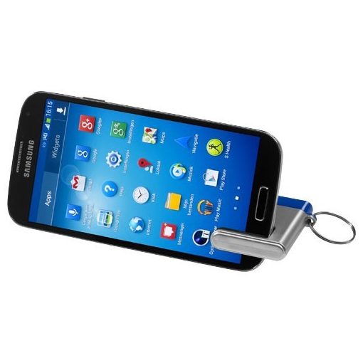 Suport telefon de birou cu functie de curatare ecran, Everestus, STT080, abs, plastic, gri, albastru