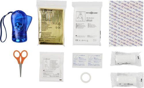 Trusa de prim ajutor 46 piese si vesta de siguranta, eva, Everestus, TSPA01, rosu