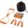 Set 4 accesorii fitness, Everestus, 9IA19037, Poliester, Portocaliu