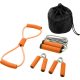 Set 4 accesorii fitness, Everestus, 9IA19037, Poliester, Portocaliu