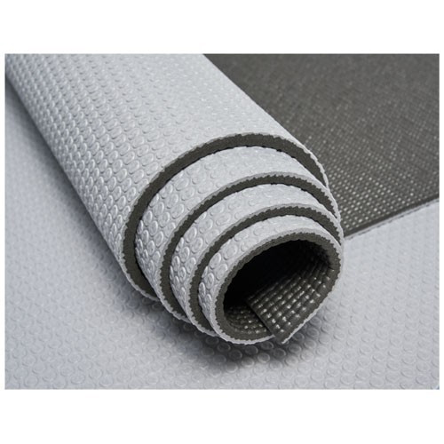 Saltea de Yoga cu suprafata texturata, Everestus, 9IA19034, PVC, Gri, Negru