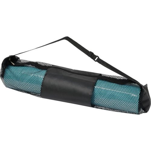 Saltea de Yoga cu suprafata texturata, Everestus, 9IA19035, 170x60 cm, PVC, Gri, Verde Mint
