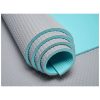 Saltea de Yoga cu suprafata texturata, Everestus, 9IA19035, 170x60 cm, PVC, Gri, Verde Mint