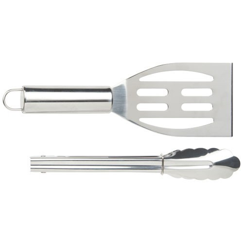 Set barbeque 2 piese si geanta frigorifica, Everestus, ML, 600D poliester si otel inoxidabil, negru