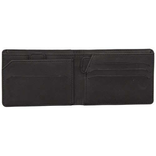 Portofel cu protectie RFID, Everestus, AR, pu si poliester, negru, 120x15x90 mm