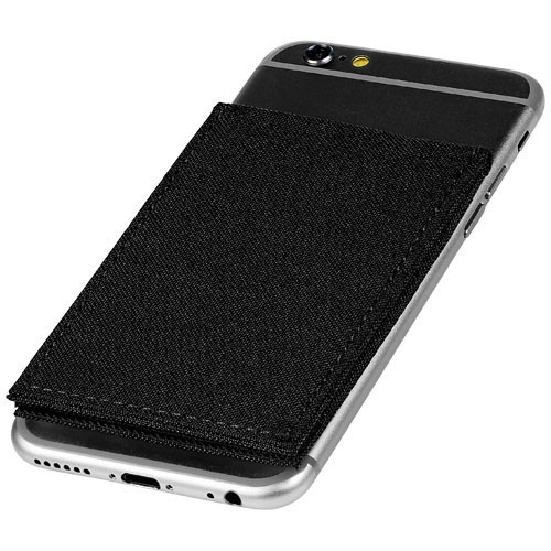 Suport telefon cu portcard RFID inclus, Everestus, STT140, poliester 300D, negru