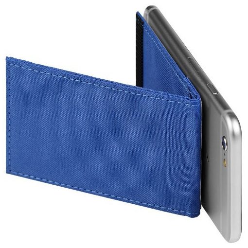 Suport telefon cu portcard RFID inclus, Everestus, STT141, poliester 300D, albastru