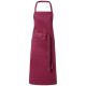 Sort de bucatarie cu 2 buzunare, Everestus, VA04, poliester, bumbac, rosu burgundy