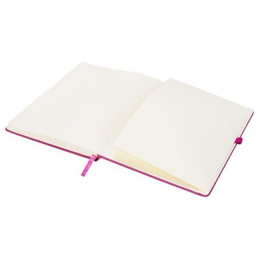 Agenda B5 cu pagini dictando, coperta cu elastic, Everestus, RA05, pu, roz, lupa de citit inclusa