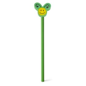  Creion amuzant fata zambitoare, lemn, Kidonero, 8IA19022, verde deschis