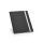 Mapa A4 cu 20 pagini dictando, Everestus, MBC02, piele ecologica, metal, gri