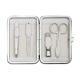 Set de manichiura, 4 piese, Santini, 20IUN0525, Alb, Otel