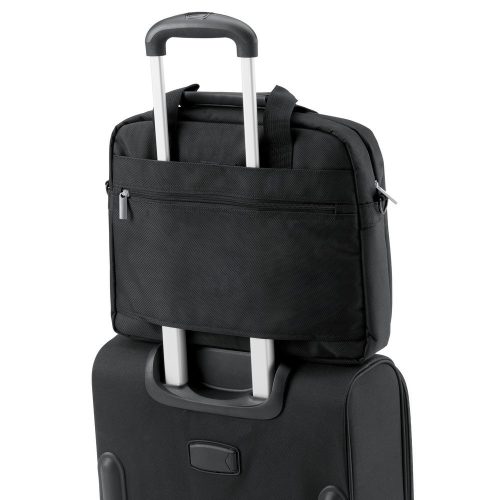 Geanta Laptop 15.6 inch, Everestus, AE, piele ecologica si 1680D, negru