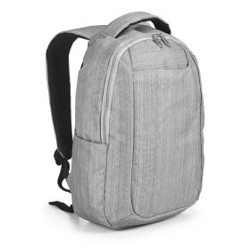   Rucsac laptop 14 inch cu 2 buzunare frontale, Everestus, 20FEB0942, Poliester 600D, Gri