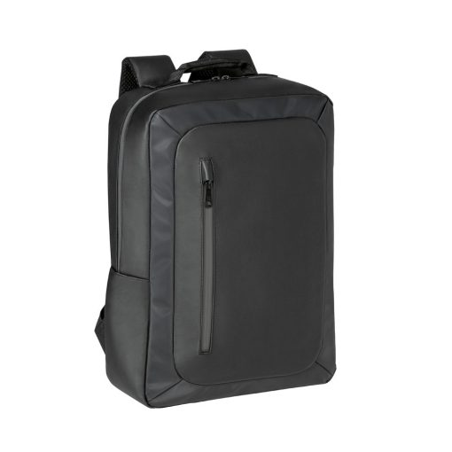Rucsac laptop, 21MAR1038, 15.6 inch, Everestus, 400x245x115 mm, Poliester, Gri, saculet si eticheta bagaj incluse