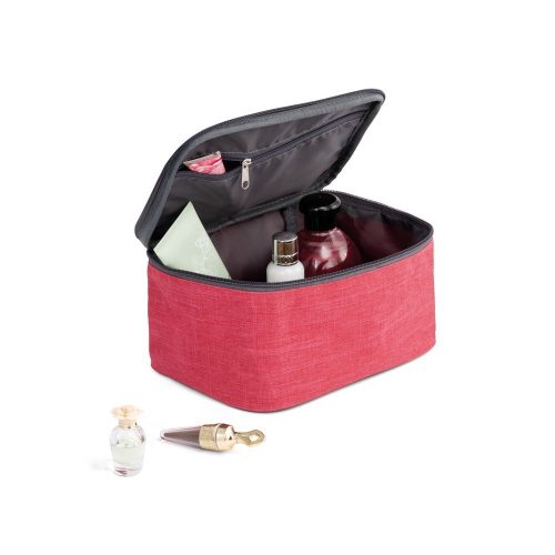 Geanta cosmetice pentru voiaj, Everestus, SGC02, poliester 300D, roz