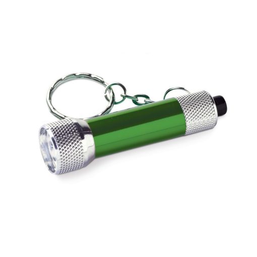 Breloc lanterna cu 3 leduri, Everestus, KR0441, aluminiu, verde