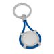 Breloc rotund, Everestus, KR0503, metal, silicon, albastru