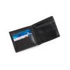 Portofel cu buzunar de monede si 3 locuri de carduri, Everestus, NB, piele, negru, 114x95x15 mm