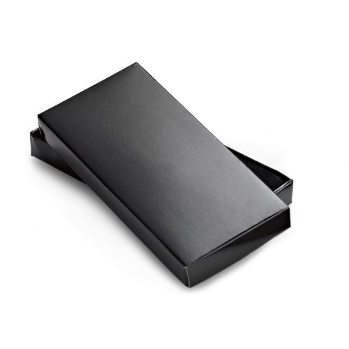 Breloc business, Everestus, KR0468, piele ecologica, metal, negru