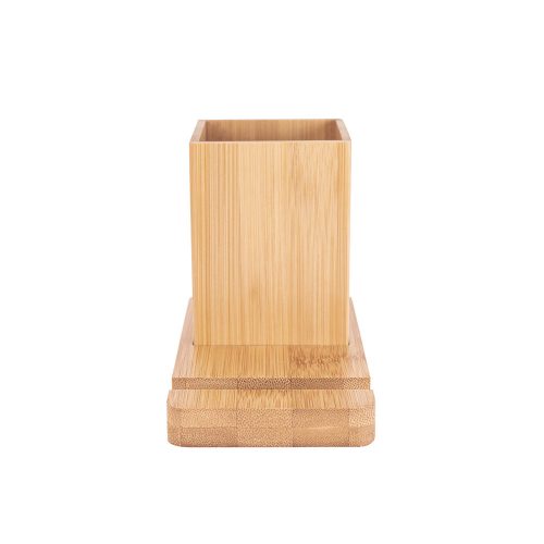 Suport de telefon pentru birou, 2502E15772, Everestus, 80 x 145 x 104 mm, Bambus, Natur