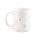 Cana ceramica cu motive de Craciun, 340 ml, design Globuri, Everestus, 11NP1914, alb, 2 bastonase gonflabile incluse