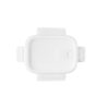 Caserola pentru pranz, Everestus, 22FEB0055, 600 ml, 175x62x131 mm, Sticla, Alb