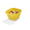 Set aperitive 4 piese cu tava de lemn, Everestus, PB01, bambus, silicon, multicolor