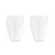 Set 2 cesti 350 ml, perete dublu, Everestus, NB, sticla, transparent